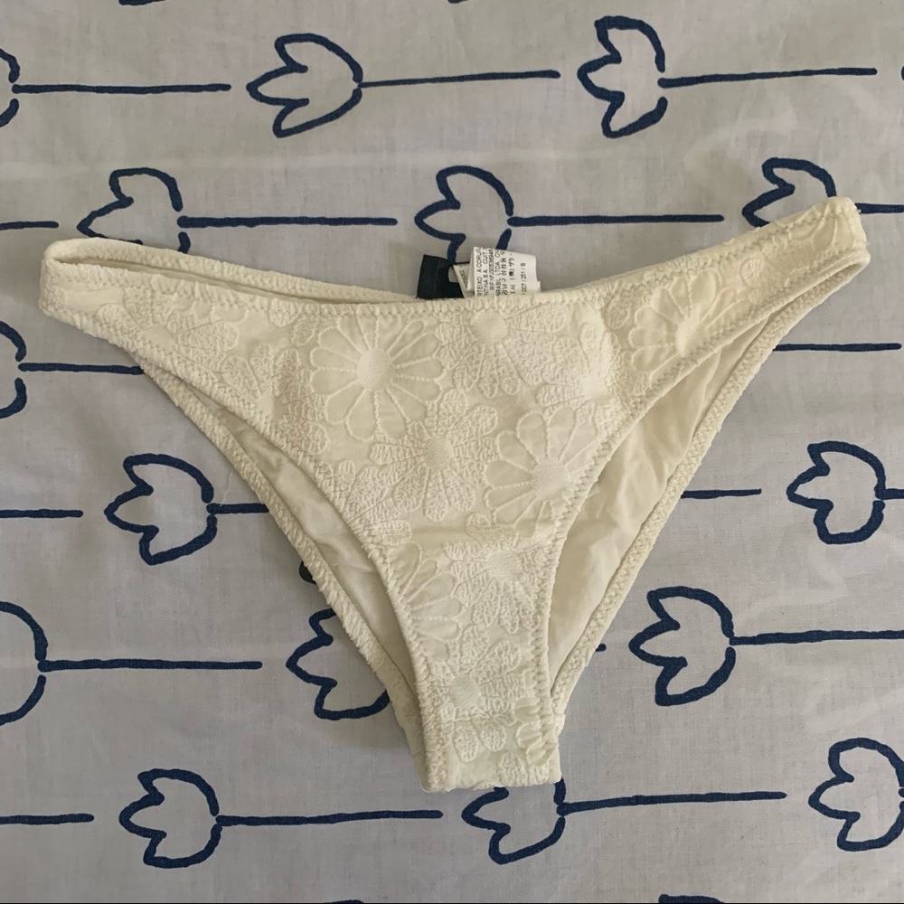 Zara off white Bikini Bottom